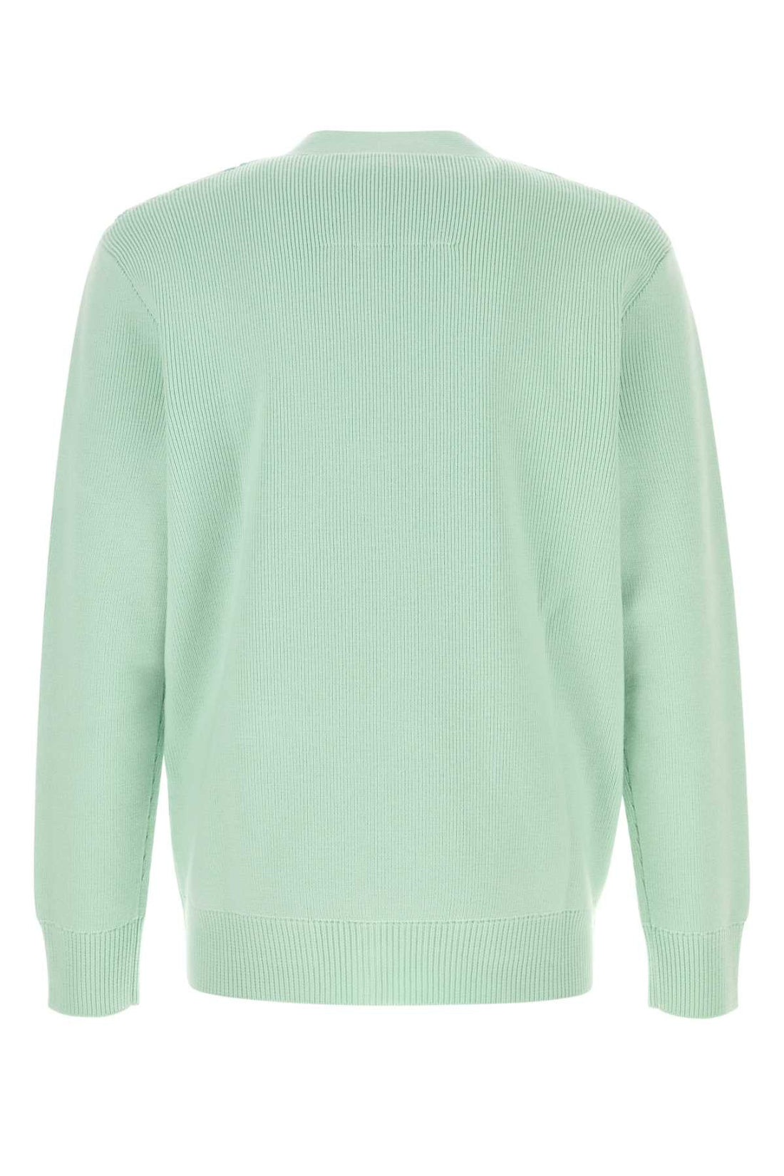 Givenchy Men Pastel Green Wool Blend Cardigan