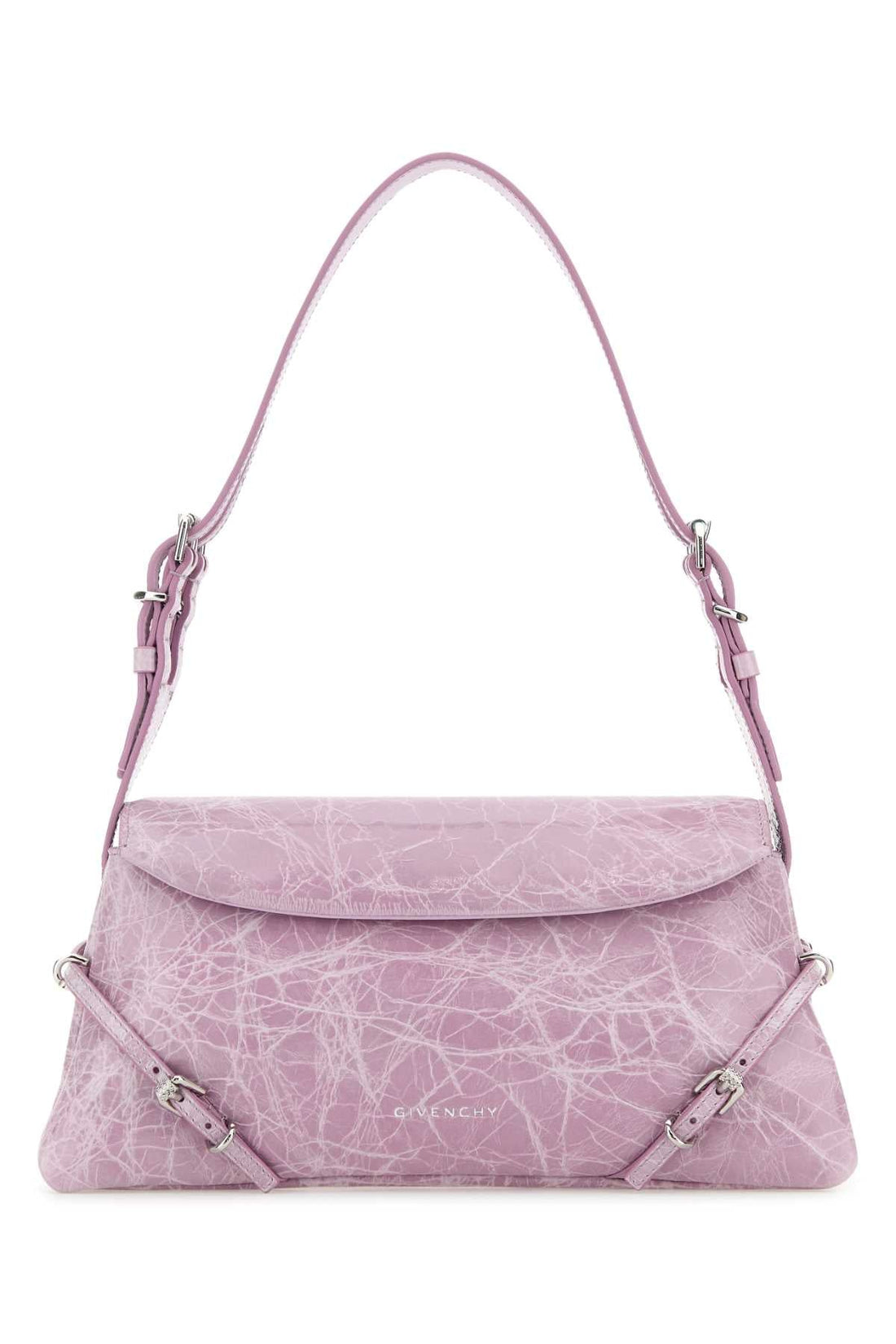 Givenchy Women Lilac Leather Pâ€™Tit Voyou Shoulder Bag by Luosophy