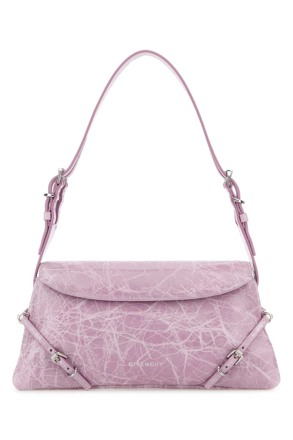 Givenchy Women Lilac Leather Pâ€™Tit Voyou Shoulder Bag by Luosophy