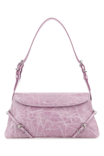 Givenchy Women Lilac Leather Pâ€™Tit Voyou Shoulder Bag by Luosophy