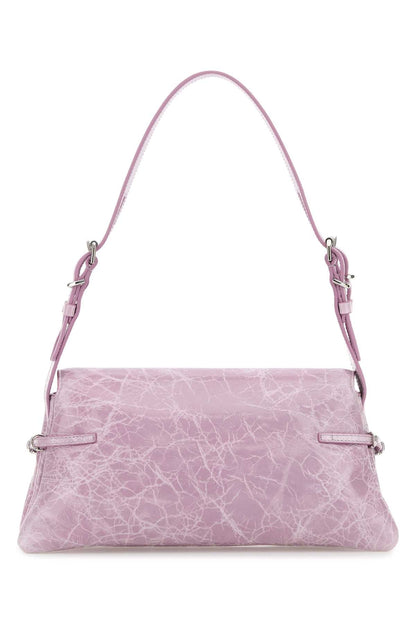 Givenchy Women Lilac Leather Pâ€™Tit Voyou Shoulder Bag by Luosophy