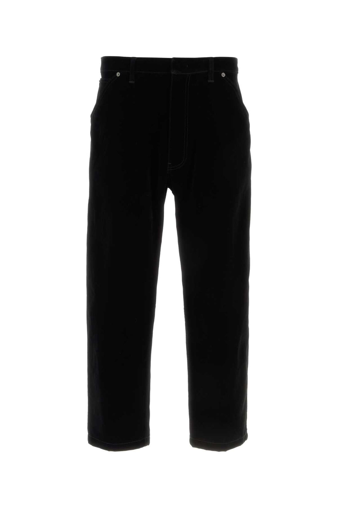 Prada Men Black Velvet Denim Pant  DestGlow