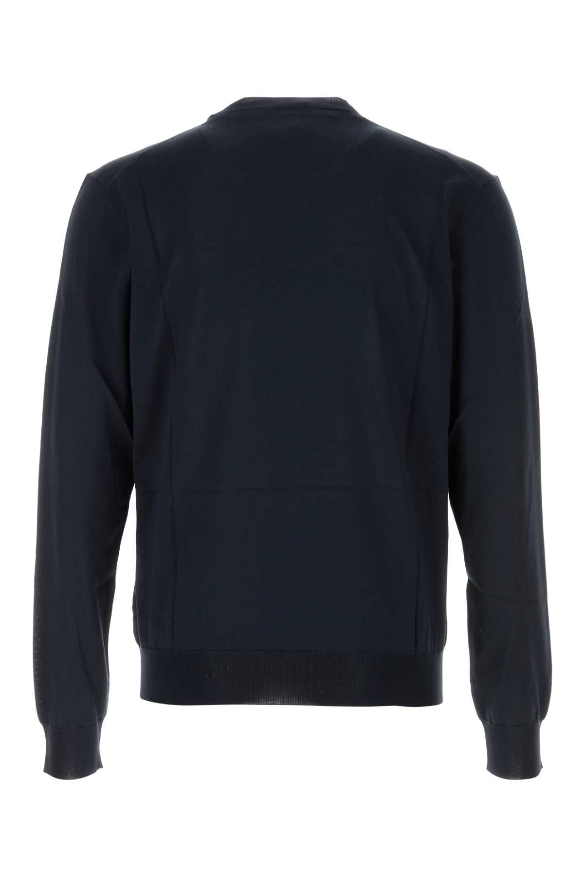 Prada Men Blue Silk Sweater by Luosophy