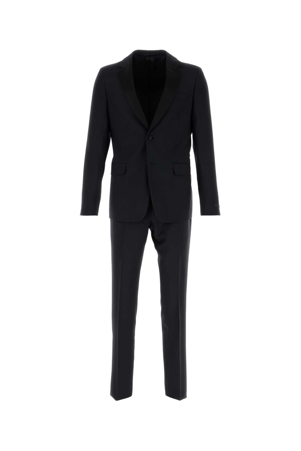 Prada Men Midnight Blue Wool Blend Tuxedo by Luosophy