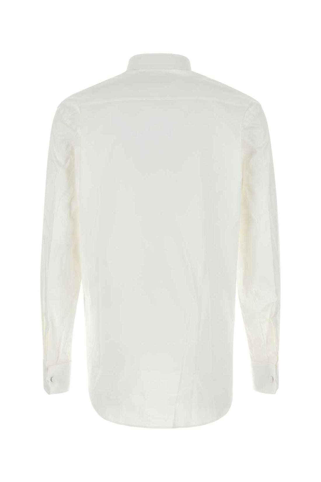 Prada Men White Stretch Cotton Blend Shirt  DestGlow