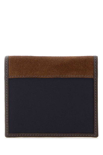 Prada Men Two-Tone Fabric And Suede Wallet by Luosophy