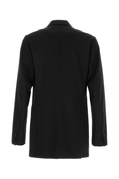 Dries Van Noten Men Black Wool Blend Bartux Blazer by Luosophy