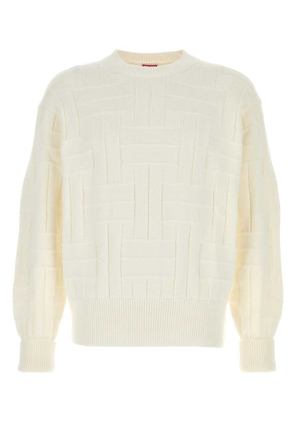 Kenzo Men White Cotton Sweater by Luosophy