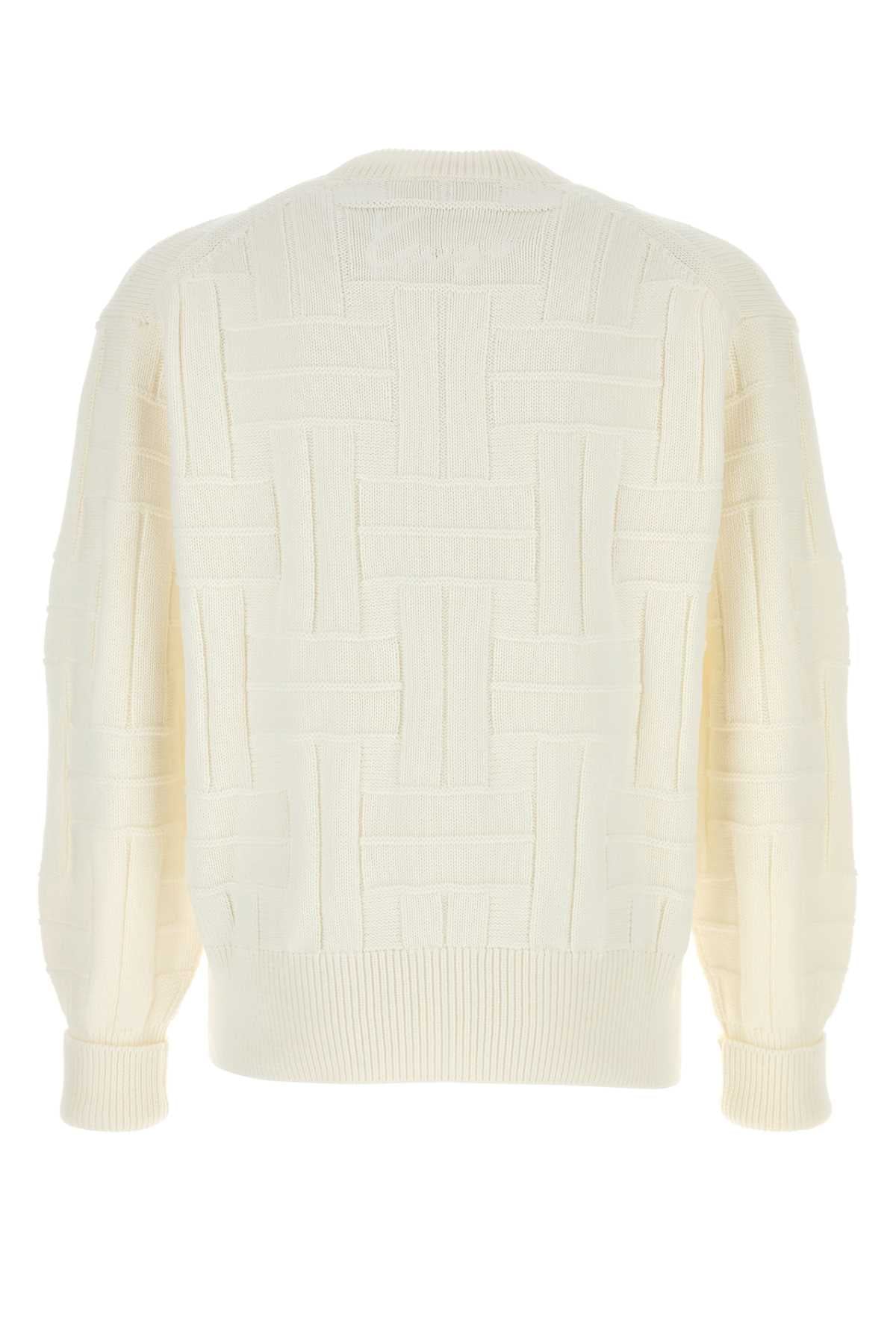 Kenzo Men White Cotton Sweater by Luosophy