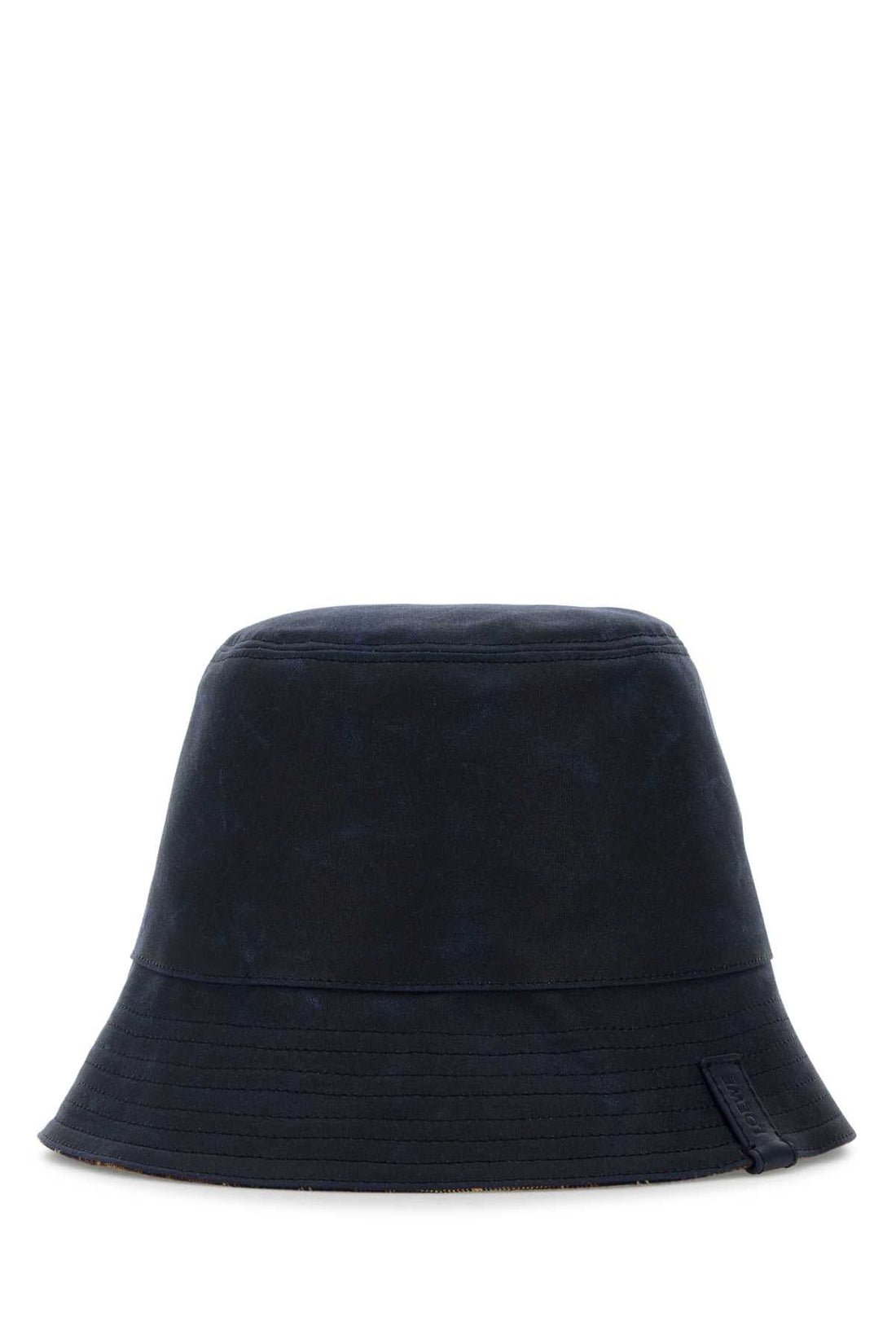 Loewe Men Navy Blue Canvas Reversibile Bucket Hat by Luosophy