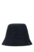 Loewe Men Navy Blue Canvas Reversibile Bucket Hat by Luosophy