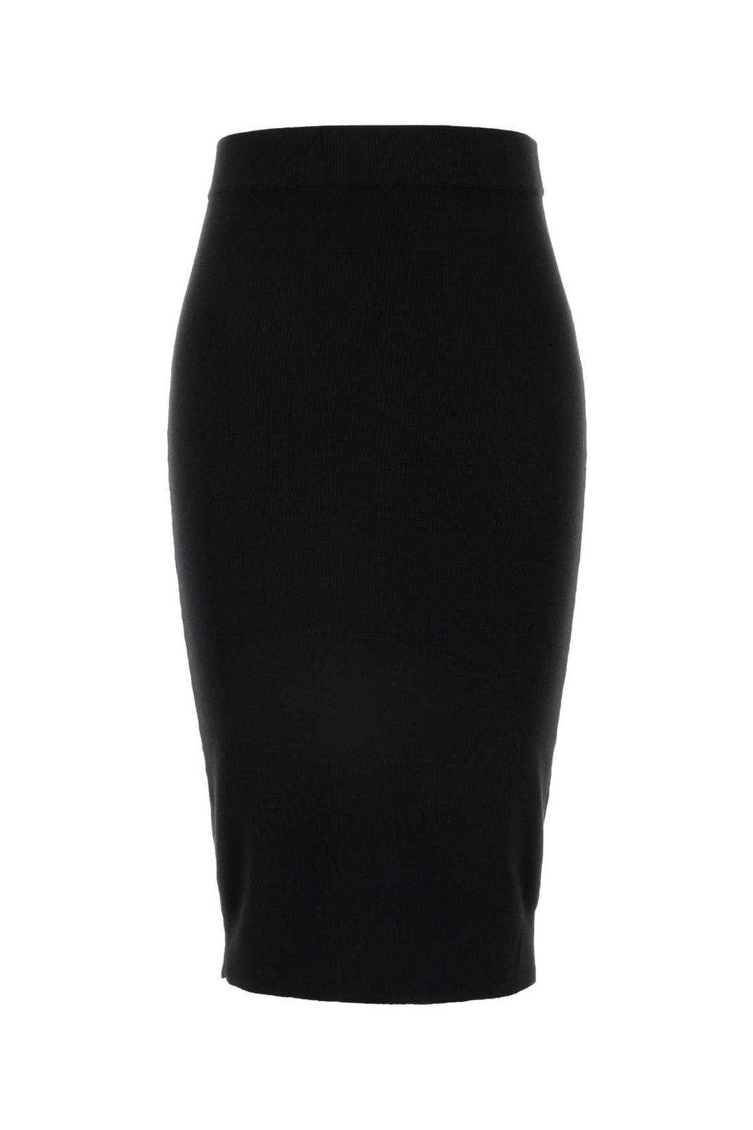 Saint Laurent Women Black Wool Skirt by Luosophy