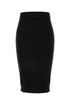 Saint Laurent Women Black Wool Skirt by Luosophy