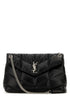 Saint Laurent Women Black Nappa Leather Medium Puffer Shoulder Bag by Luosophy