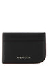 Alexander Mcqueen Men Black Leather Card Holder by Luosophy