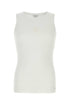 Alexander Mcqueen Men White Stretch Cotton Tank Top by Luosophy