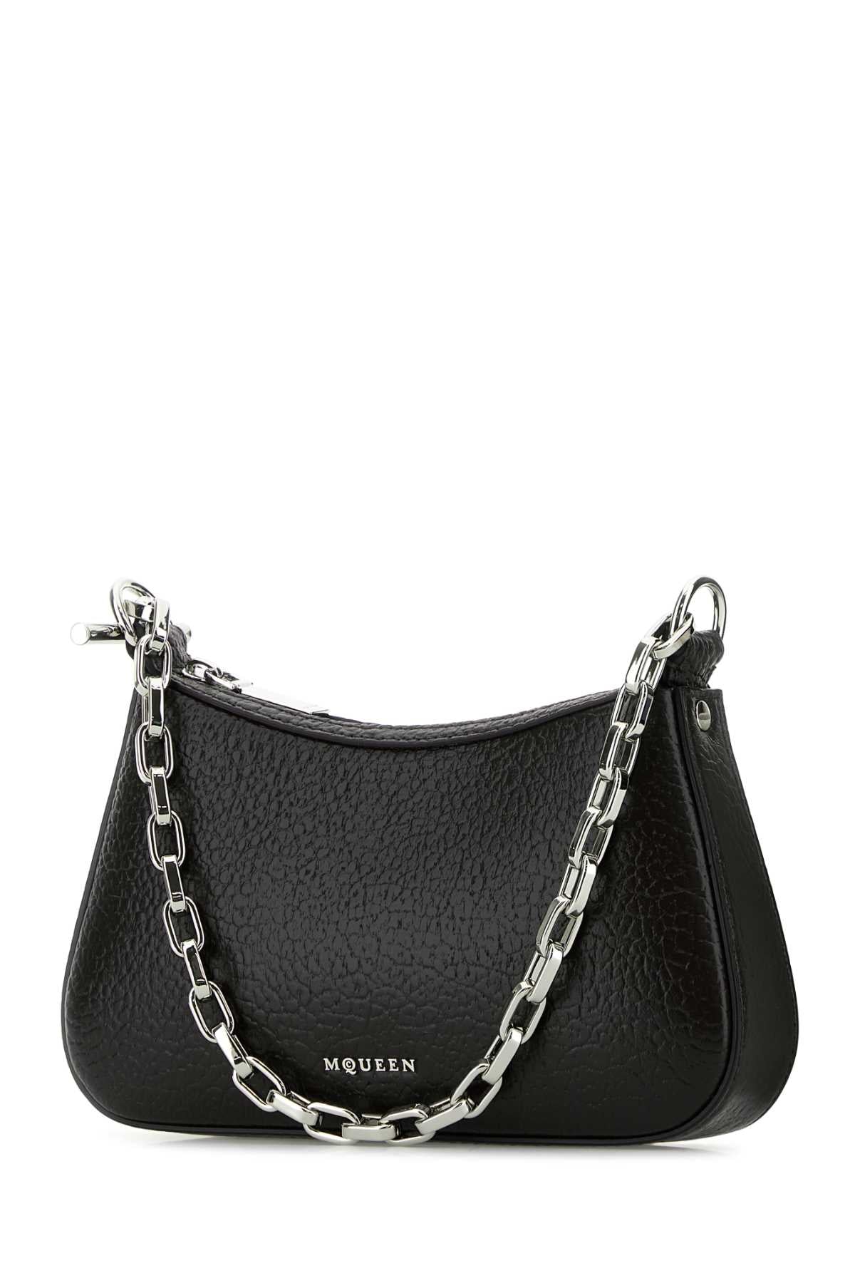 Alexander Mcqueen Women Black Leather Mini T-Bar Handbag by Luosophy