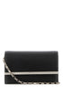 Alexander Mcqueen Women Black Leather Mini Cross-Bar Clutch by Luosophy