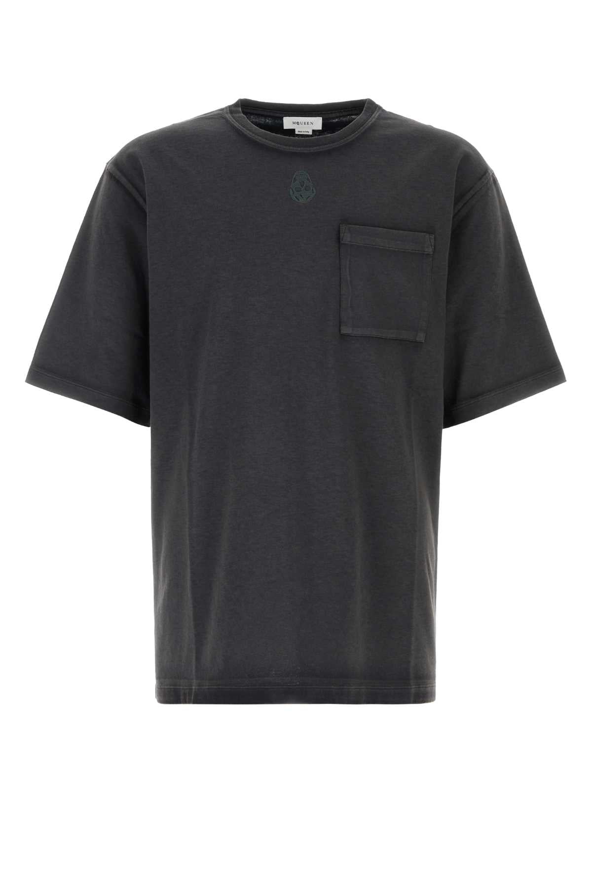 Alexander Mcqueen Men Two-Tone Cotton T-Shirt by Luosophy