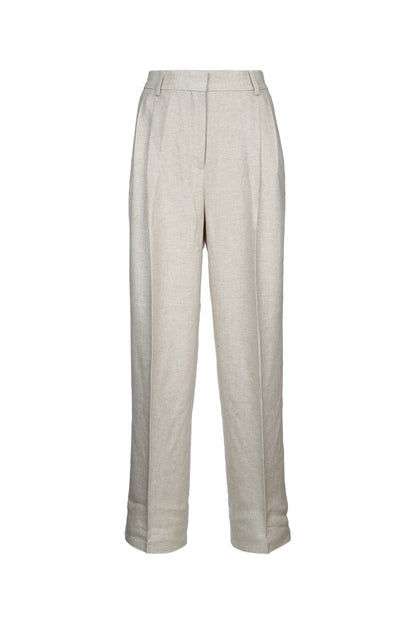 Toteme Women Double-Pleat Straight Trousers by Luosophy