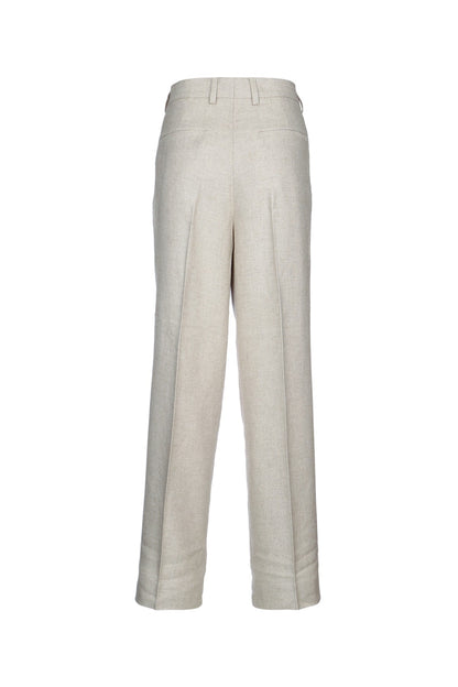 Toteme Women Double-Pleat Straight Trousers by Luosophy