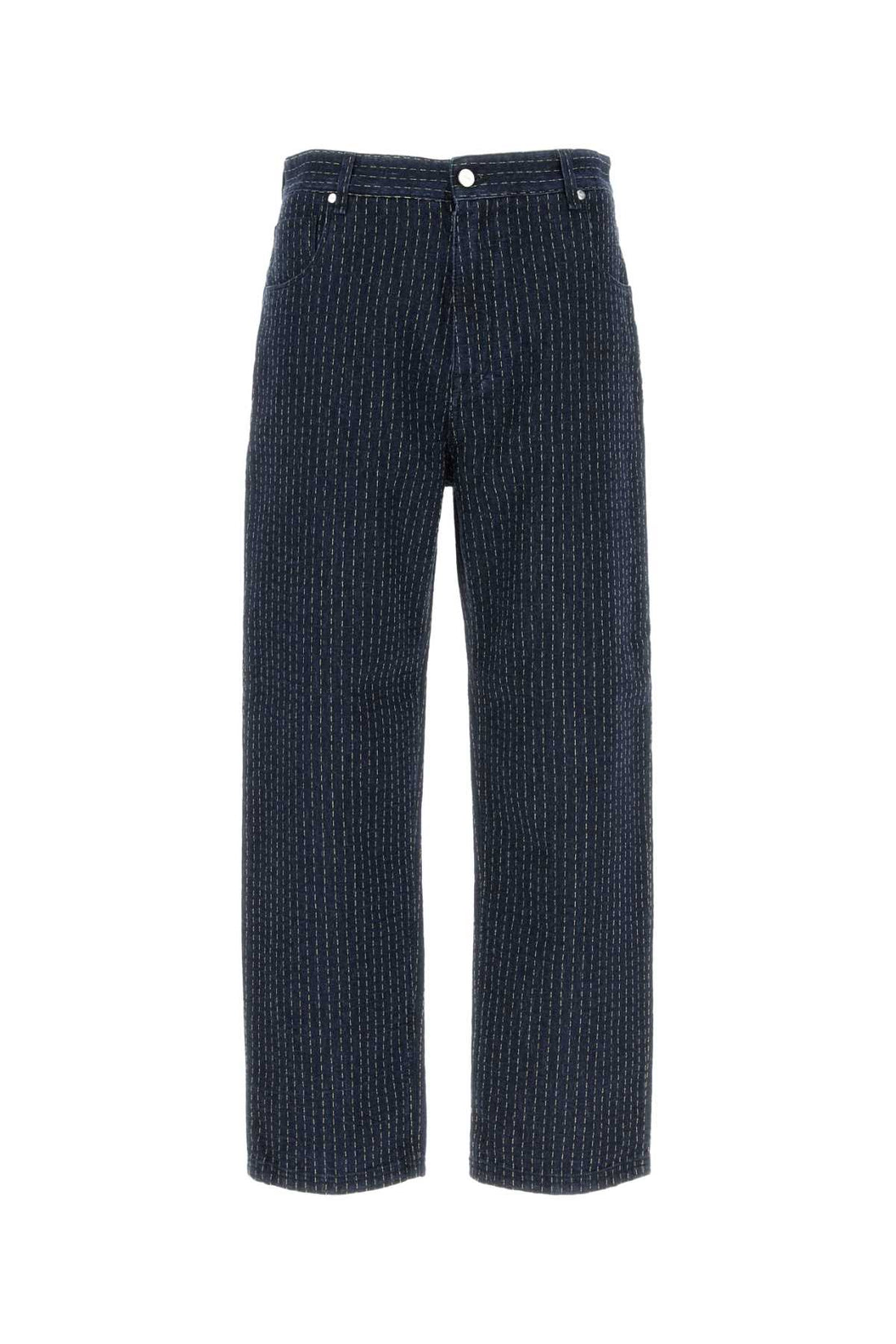 Fendi Men Embroidered Stretch Denim Jeans by Luosophy