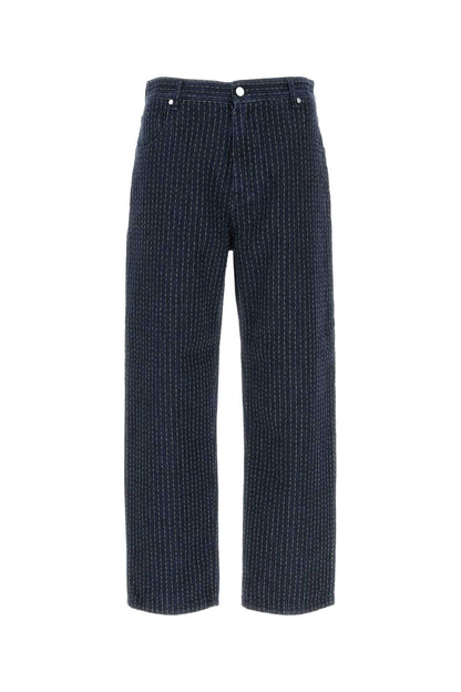 Fendi Men Embroidered Stretch Denim Jeans by Luosophy