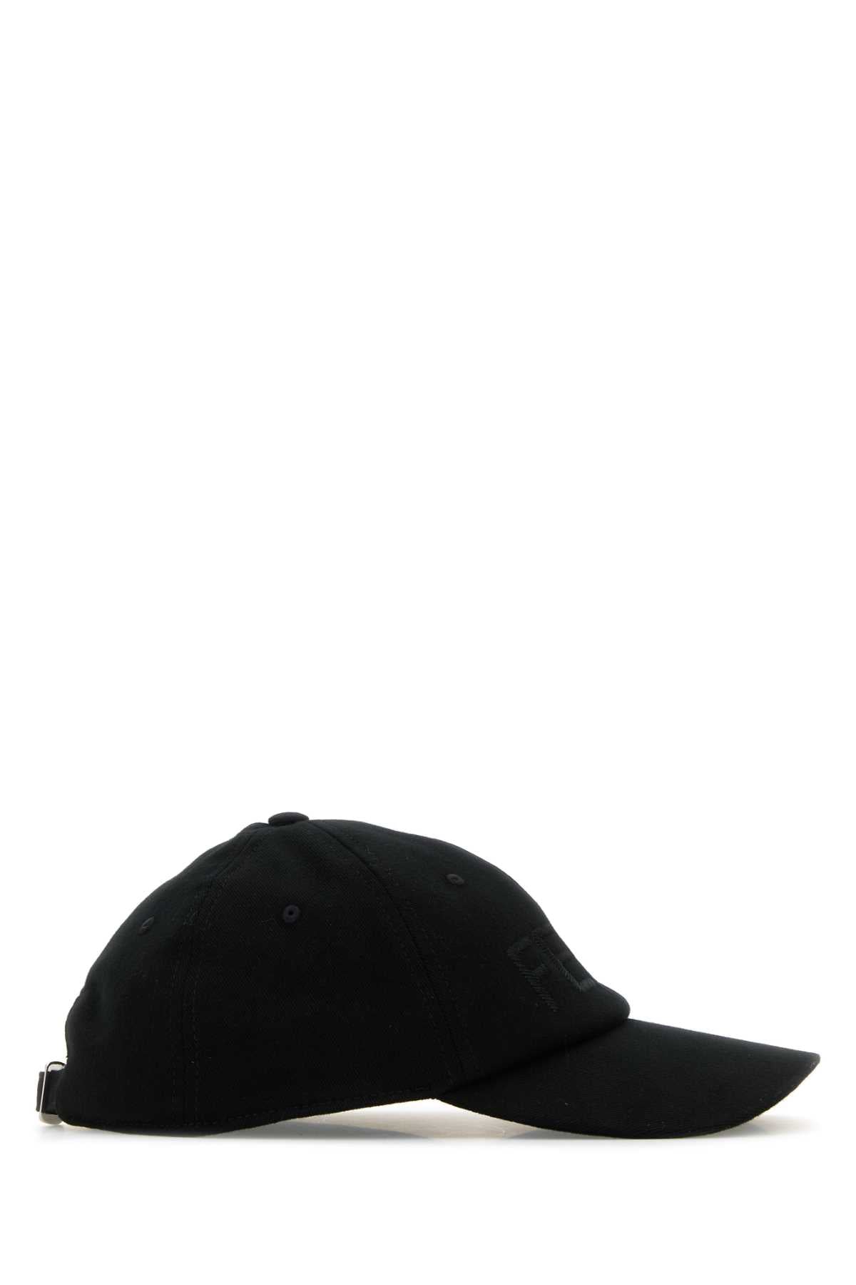 Fendi Men Black Stretch Cotton Baseball Cap by Luosophy