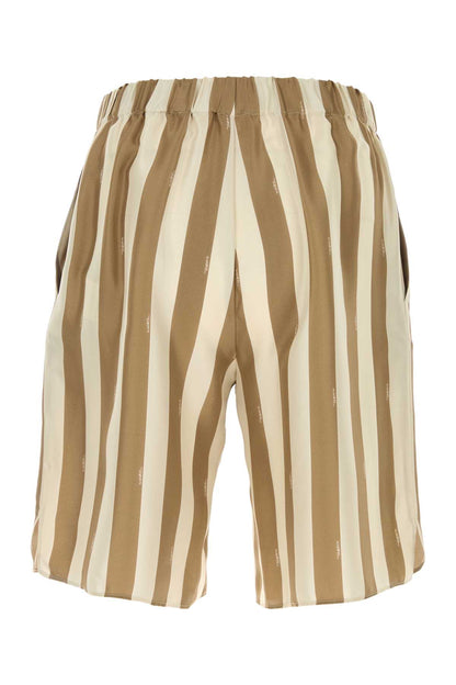 Fendi Men Printed Silk Bermuda Shorts by Luosophy