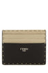 Fendi Men Two-Tone Leather Sellerie Card Holder by Luosophy