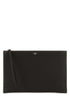 Fendi Men Dark Brown Leather Clutch by Luosophy
