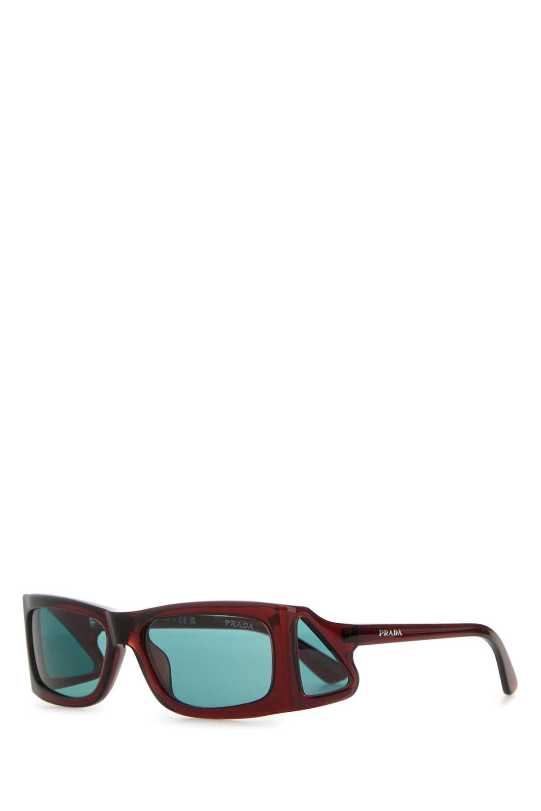 Prada Men Burgundy Acetate Opr B03s Sunglasses by Luosophy