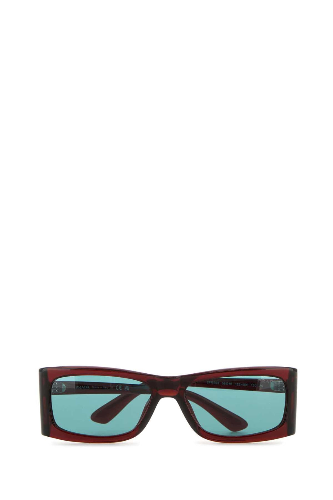 Prada Men Burgundy Acetate Opr B03s Sunglasses by Luosophy