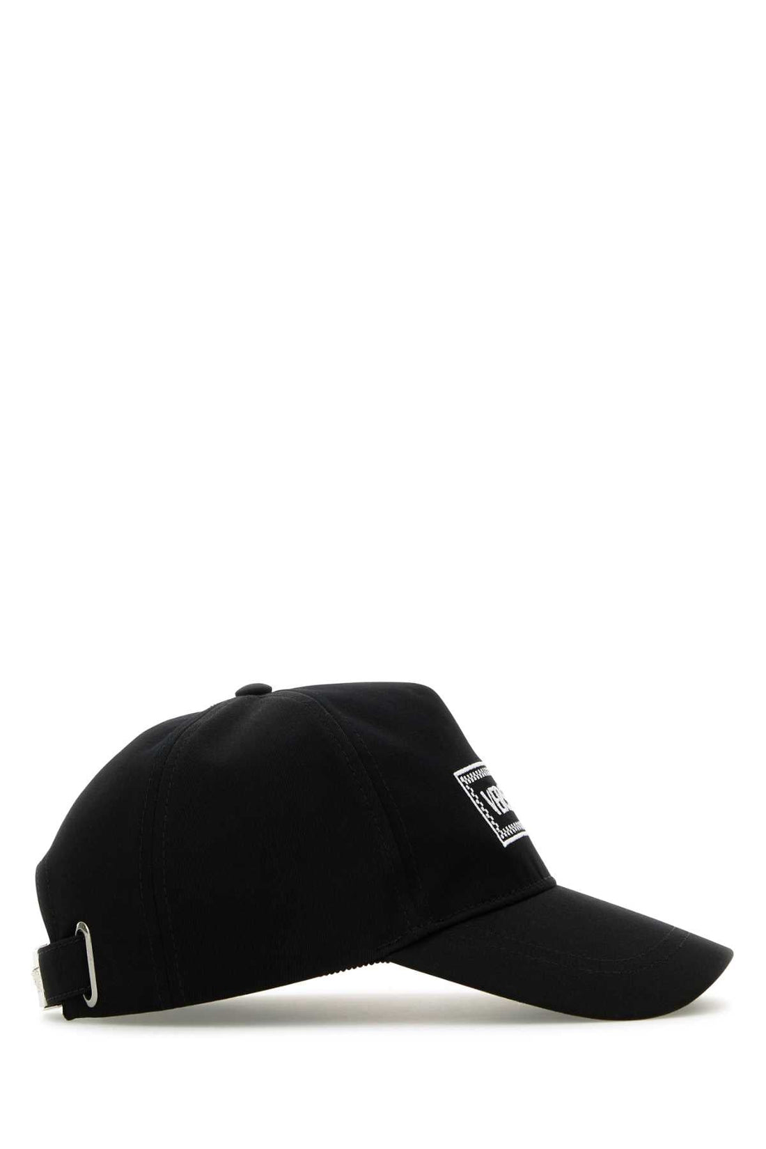 Versace Men Black Cotton Baseball Cap by Luosophy