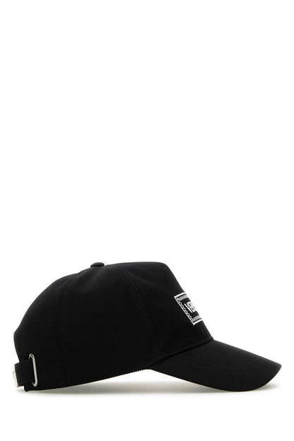 Versace Men Black Cotton Baseball Cap by Luosophy