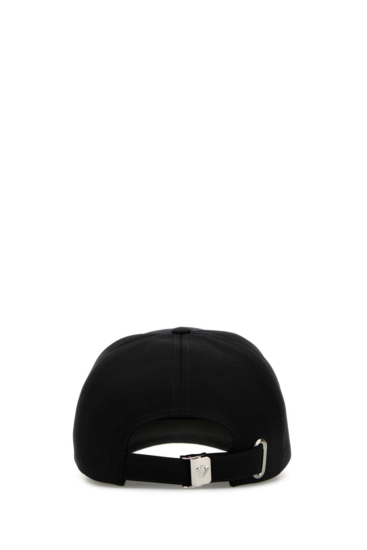 Versace Men Black Cotton Baseball Cap by Luosophy