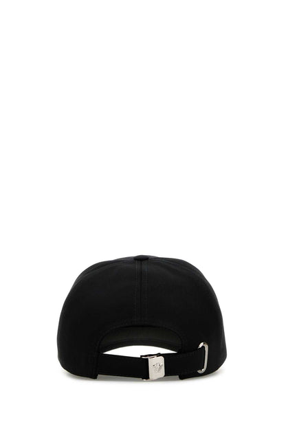 Versace Men Black Cotton Baseball Cap by Luosophy
