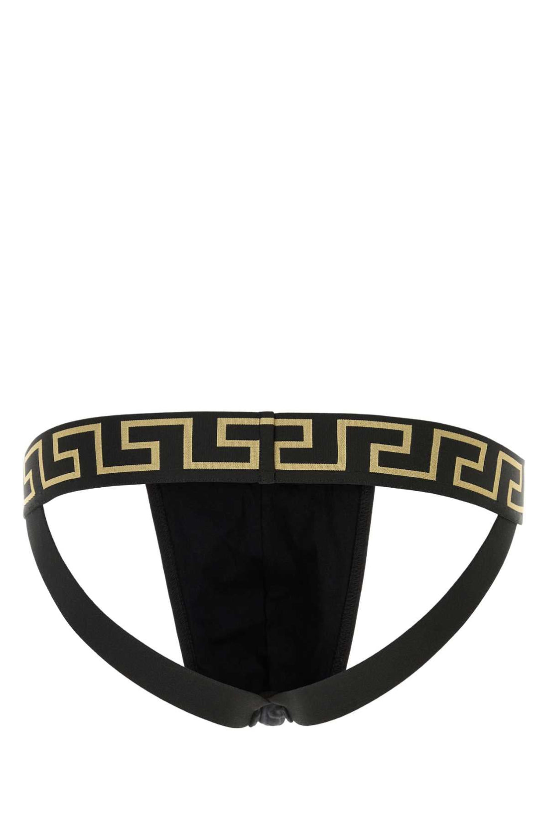Versace Men Black Stretch Cotton Brief by Luosophy