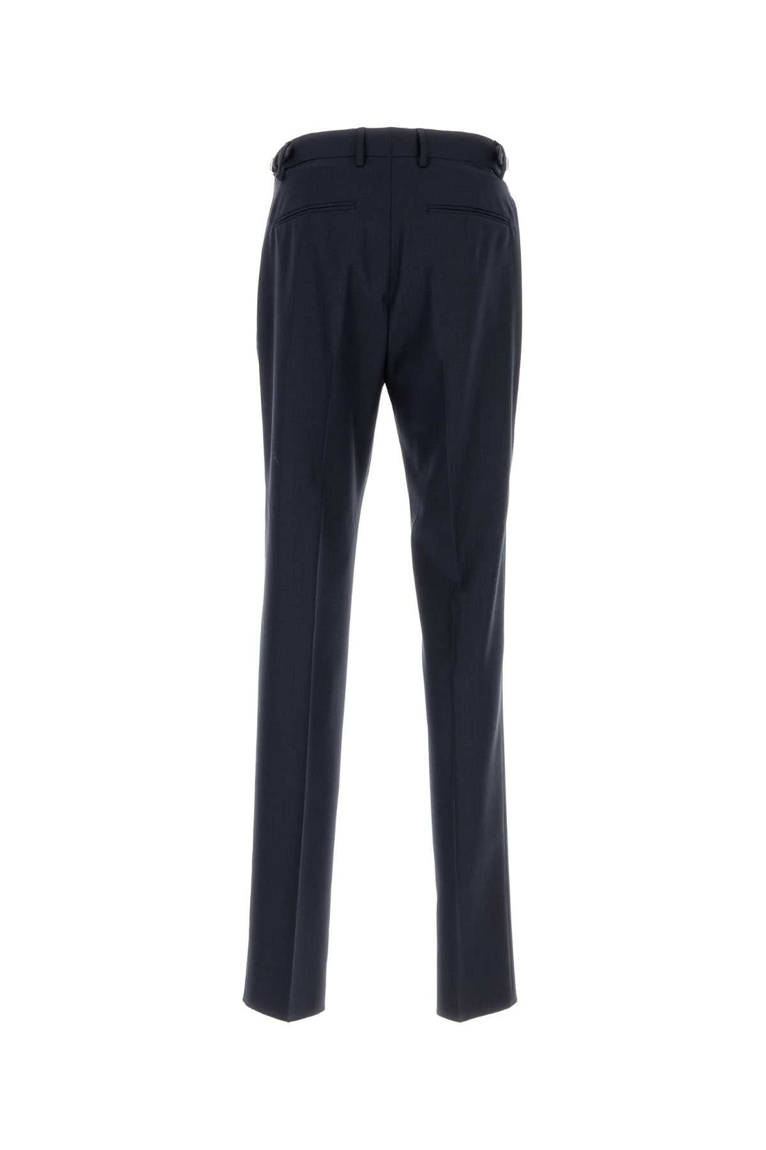 Versace Men Dark Blue Wool Pant by Luosophy
