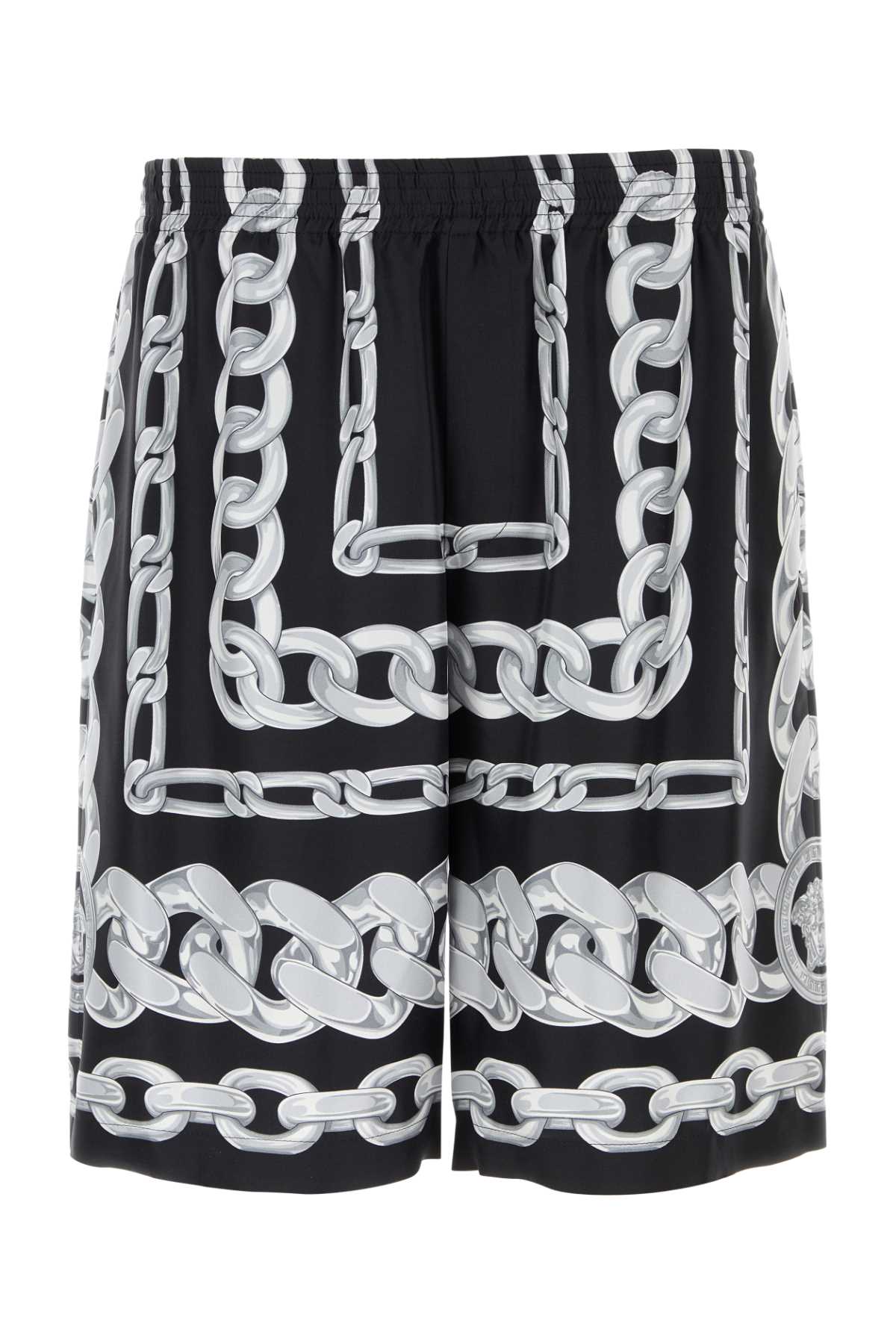 Versace Men Printed Silk Bermuda Shorts by Luosophy
