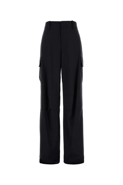 Bottega Veneta Women Midnight Blue Wool Cargo Pant by Luosophy