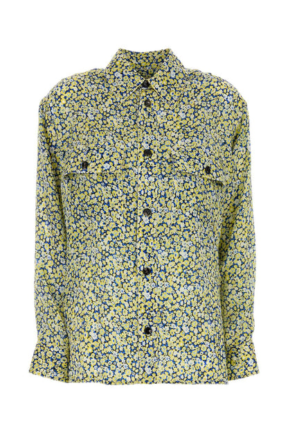 Bottega Veneta Women Printed Silk Shirt by Luosophy
