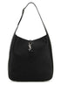 Saint Laurent Women Black Leather Le 5 Ã 7 Shoulder Bag by Luosophy