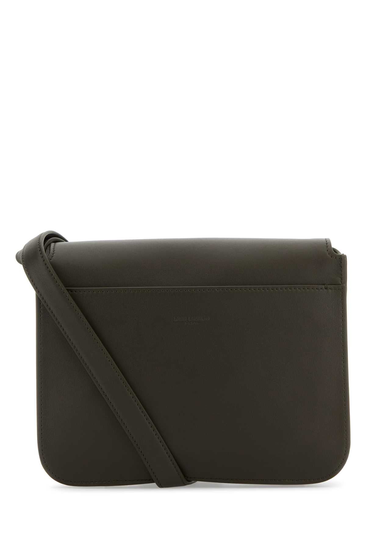 Saint Laurent Women Bottle Green Leather Niki Crossbody Bag by Luosophy