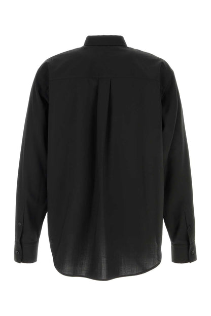 Fendi Men Black Wool Shirt