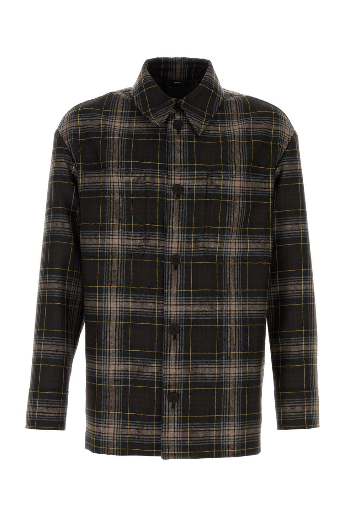 Fendi Men Embroidered Wool Shirt by Luosophy