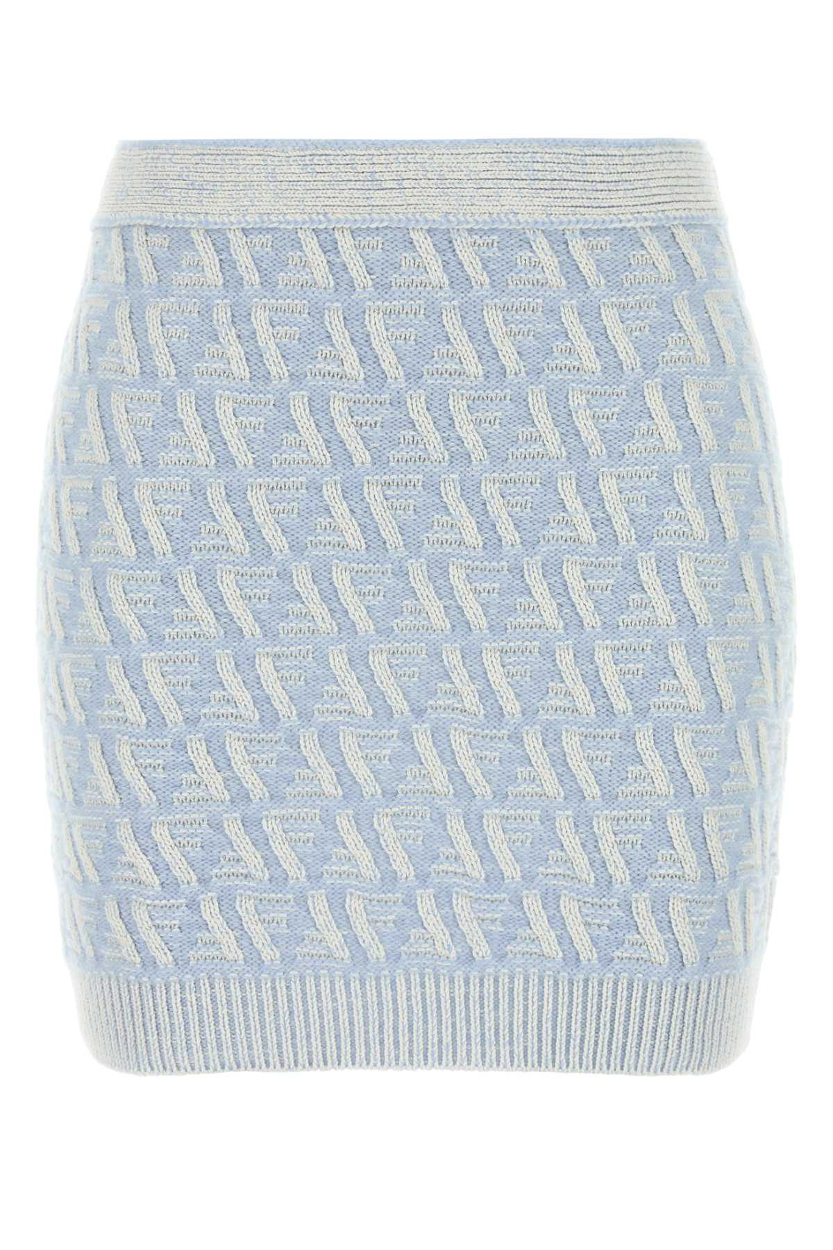 Fendi Women Embroidered Silk Blend Mini Skirt by Luosophy