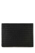 Bottega Veneta Men Black Leather Intrecciato Clutch by Luosophy
