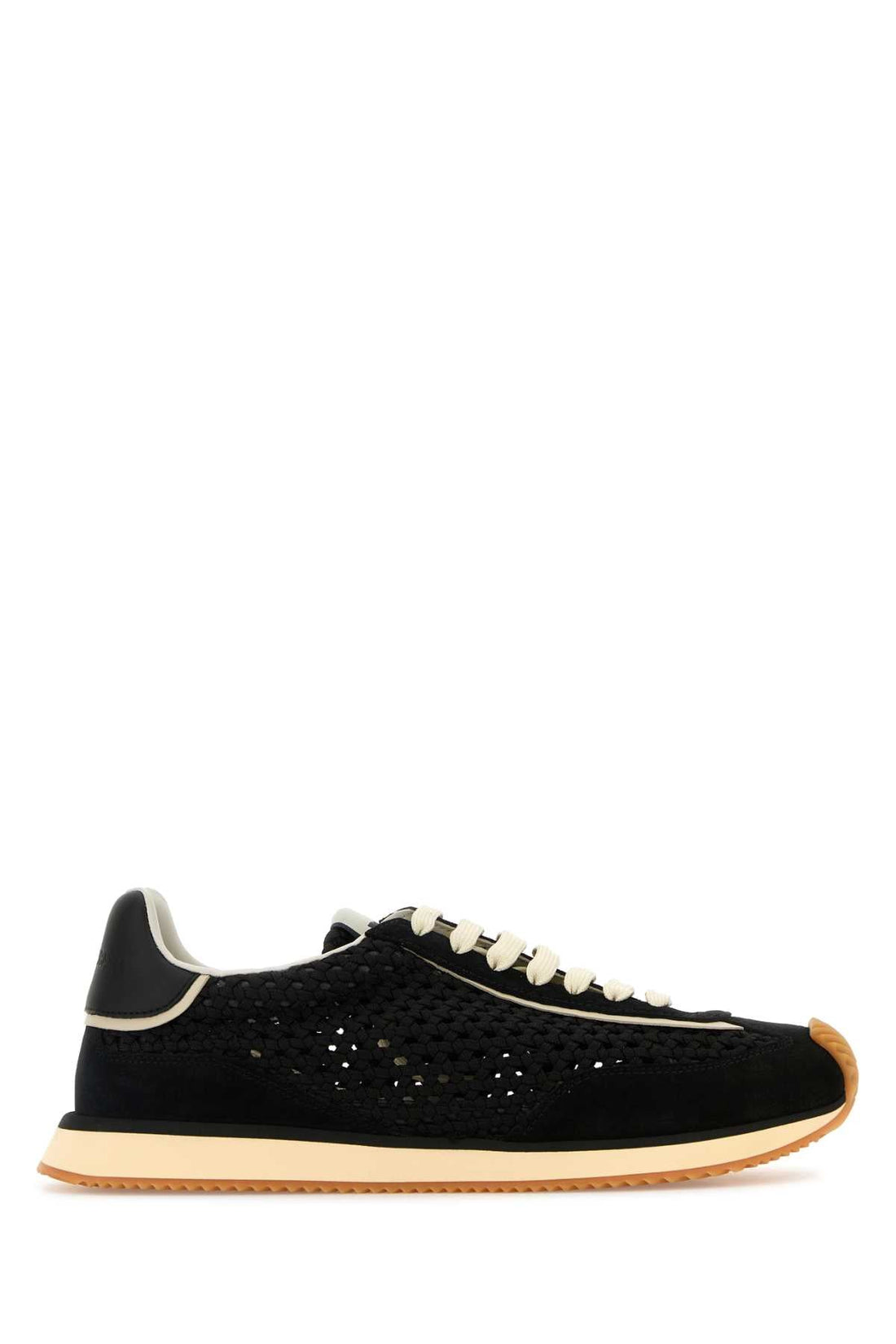 Dolce &amp; Gabbana Men Black Fabric Dg Cushion Sneakers by Luosophy