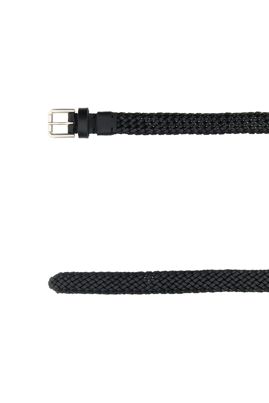 Dolce &amp; Gabbana Men Black Leather Belt by Luosophy